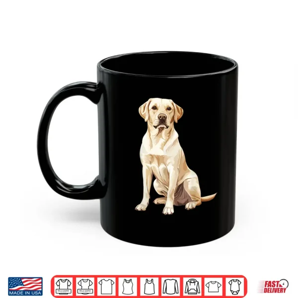 Mug Yellow Labrador Retriever Professional Minimalist Modern Graphic Shirt