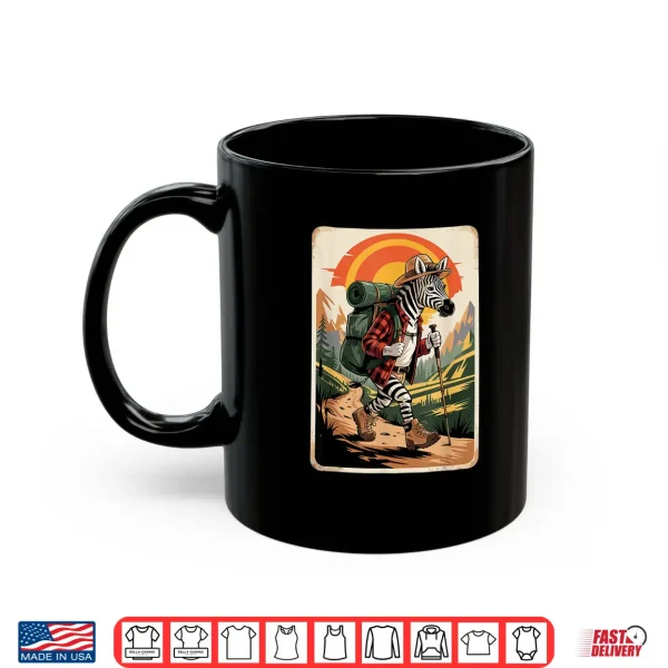 Mug Zebra Hiking Camping Camp Camper Backpacking Shirt
