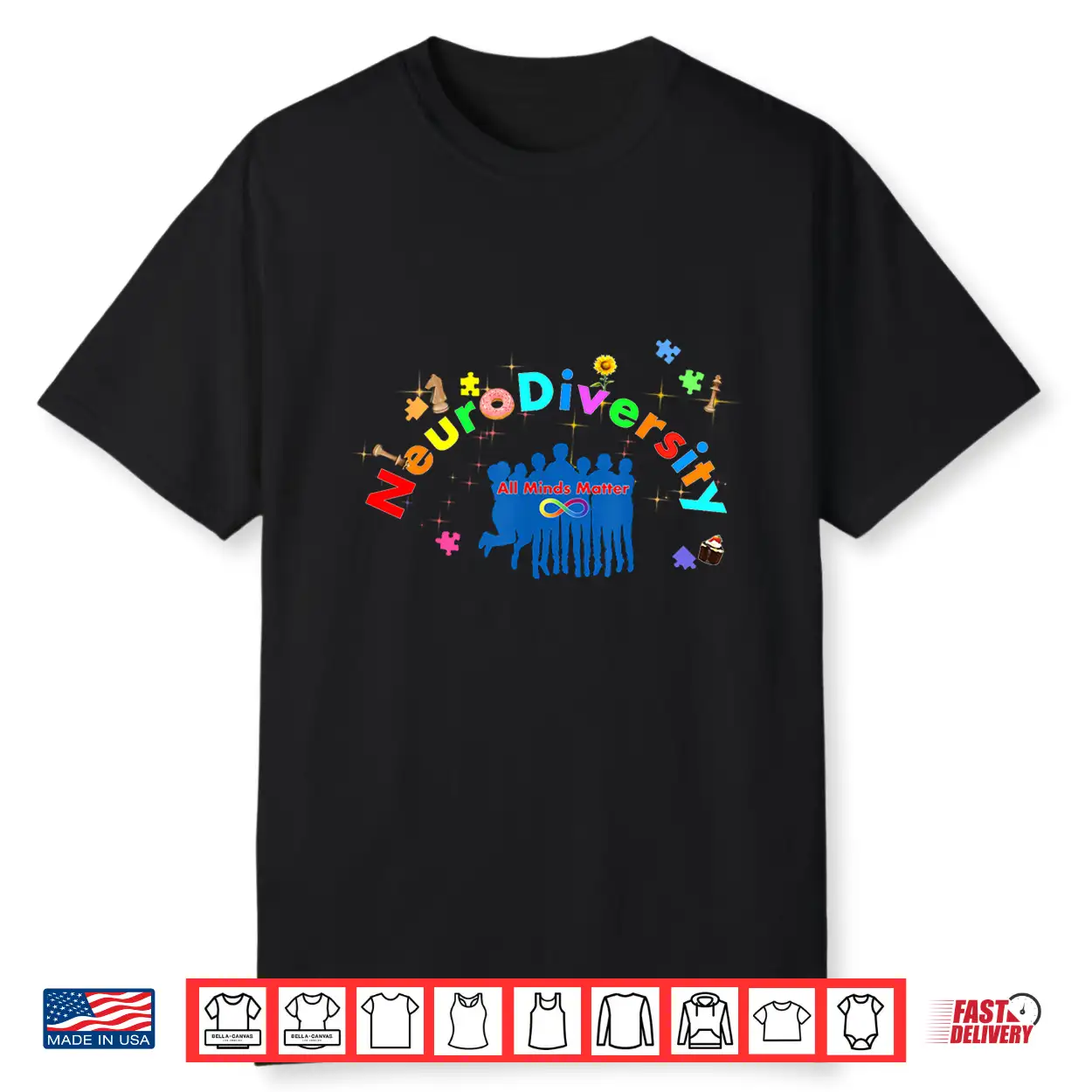 Neurodiversity All Minds Matter Autism Awareness Shirt Neurodiversity All Minds Matter Autism Awareness Shirt