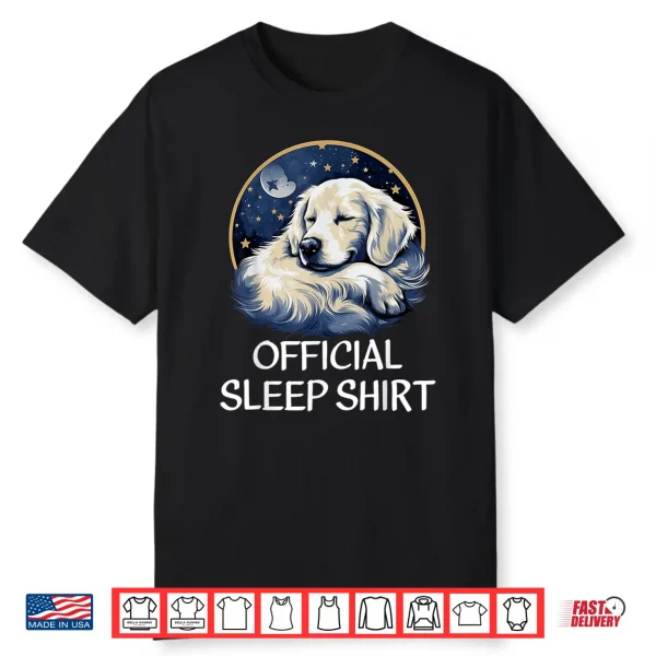 Official Sleep Shirt Golden Retriever Nightshirt Pajama Shirt