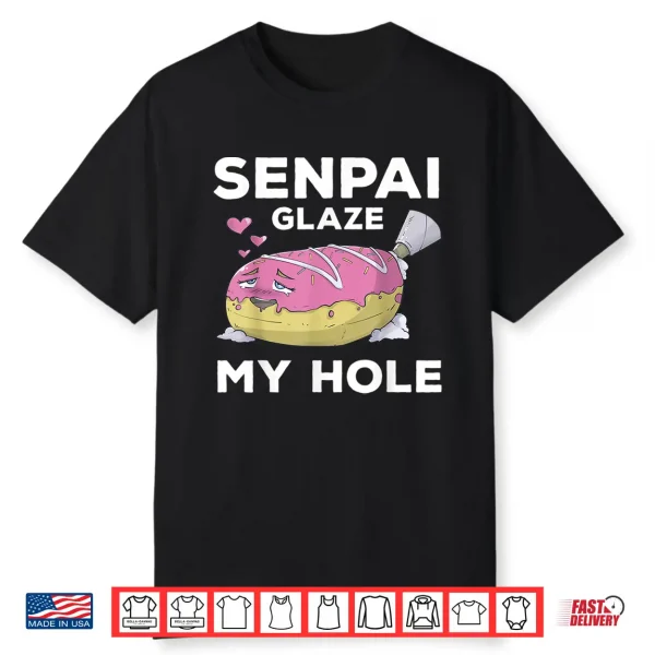 Otaku Ahegao Donut Pun Senpai Ecchi Etchi Hentai Funny Lewd Shirt