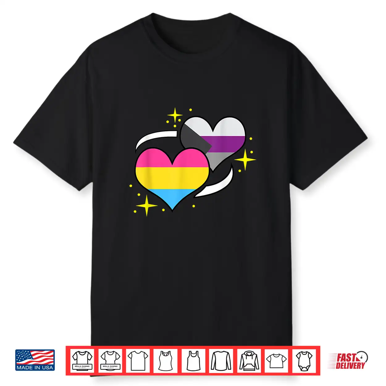 Pan Demisexual Flag Heart Panromantic Demisexual Shirt Pan Demisexual Flag Heart Panromantic Demisexual Shirt