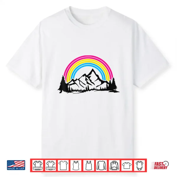 Pan Pride Hiking Camping Backpacking Outdoor Pansexual Lgbt Shirt