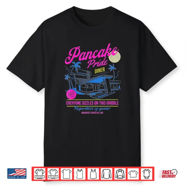 Pancake Pride Pansexual Flag Subtle Pride Month Queer Lgbt Shirt