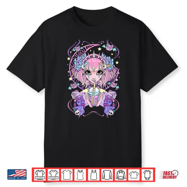 Pastel Goth Anime Girl Shirt