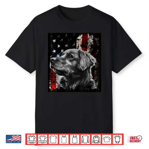 Patriotic Golden Retriever Shirt Shirt Tshirt Tee Gift Shirt