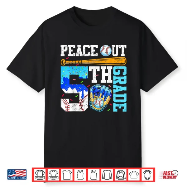 Peace Out 5Th Grade Fifth Complete Identity Success Achievement Role Family Joy Bold