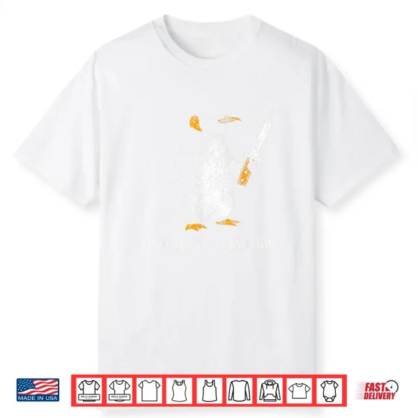 Penguin Flight Was Never An Option Funny Dark Humor Shirt