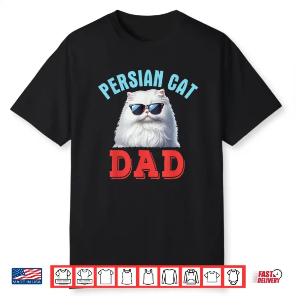 Persian Cat Costume Cat Sunglasses Father’S Day Family Shirt