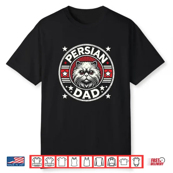 Persian Cat Dad Vintage Graphic Shirt