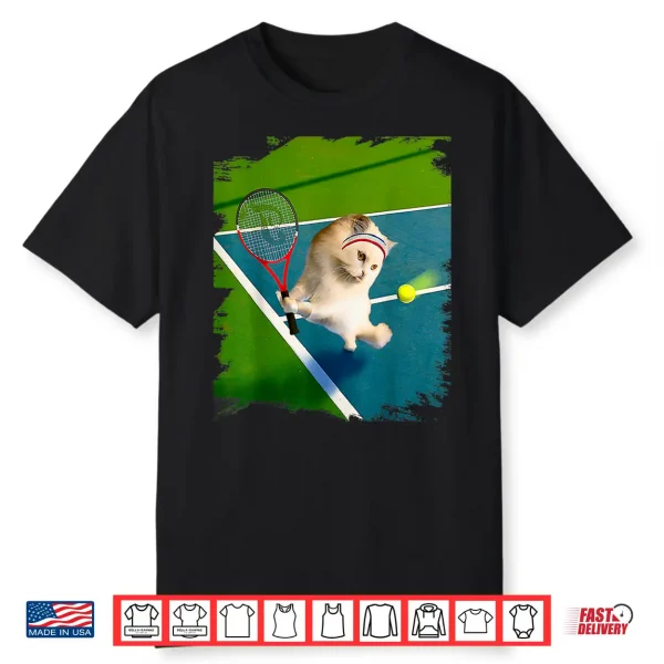Persian Cat Playing Tennis Shirt