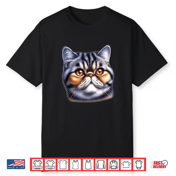 Persian Cat Portrait Cute Kitten Shirt