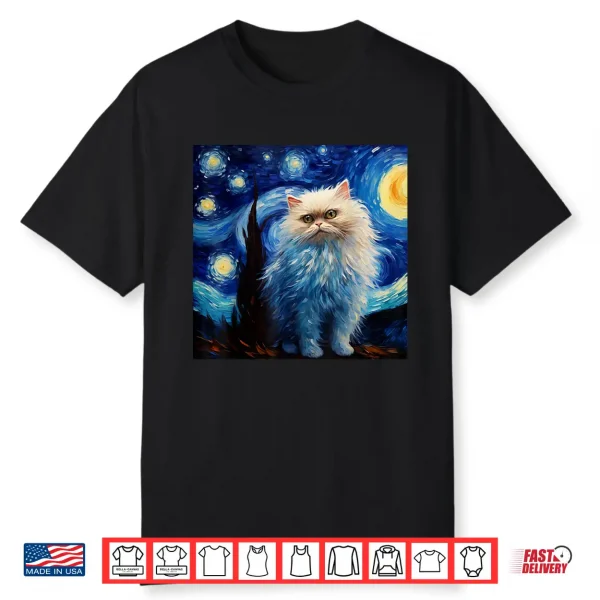 Persian Cat Starry Night Persian Cat Starry Night Shirt