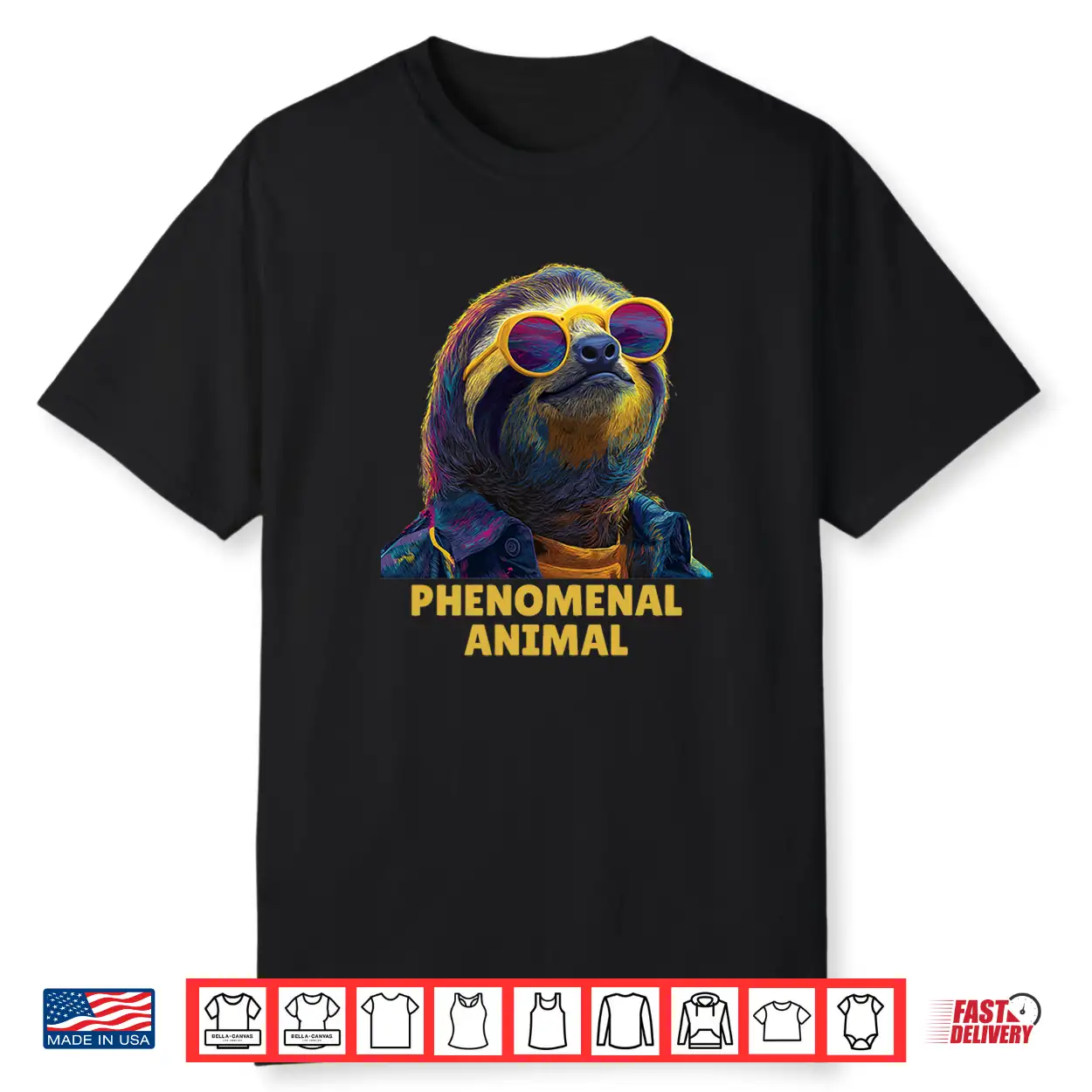 Phenomenal Happy Sloth Premium Tri Blend Shirt Phenomenal Happy Sloth Premium Tri Blend Shirt
