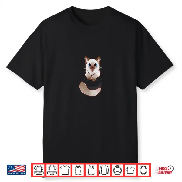 Pocket Cute Ragdoll Kitten Kitty Cat Shirt