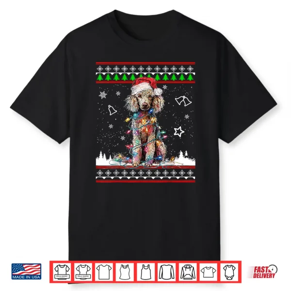 Poodle Christmas Ugly Sweater Funny Dog Xmas Shirt