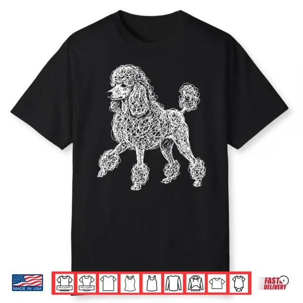 Poodle Line Art Shirt