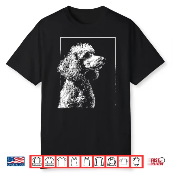 Poodle Motif Pet Art Dog Poodle Shirt For Men Women Kids