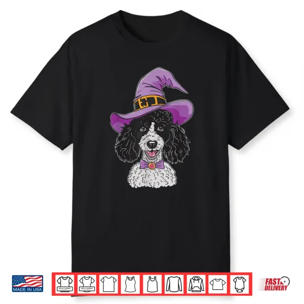 Poodle Witch Dog Halloween Shirt