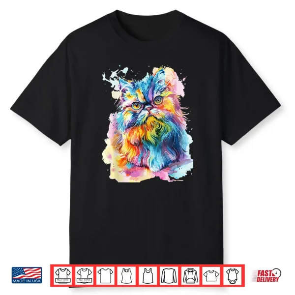Pop Art Persian Cat Lovers Persian Cat Shirt