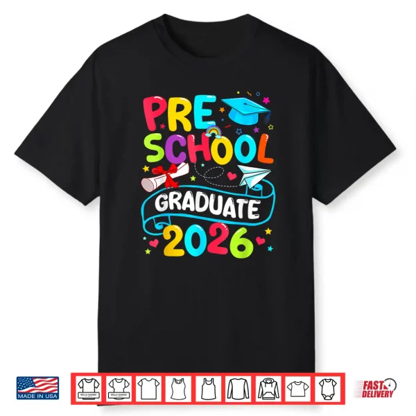 Preschool Graduate 2026 Pre K Grad School Graduation Shirt