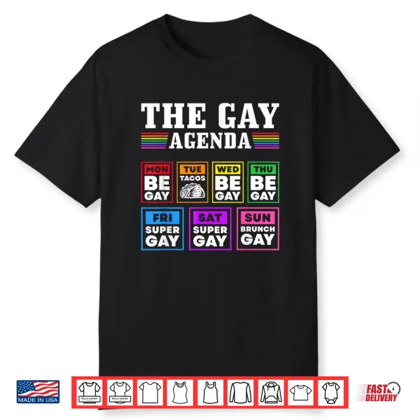 Pride Month The Gay Agenda Lgbtq Shirt