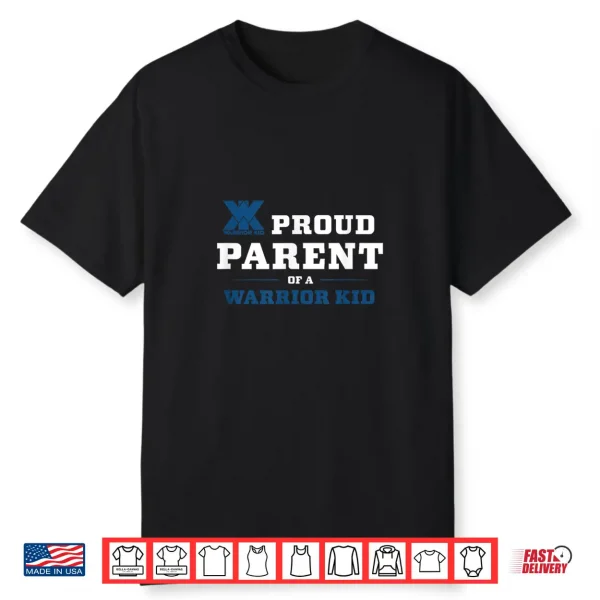 Proud Parent Of A Warrior Blue Logo Shirt