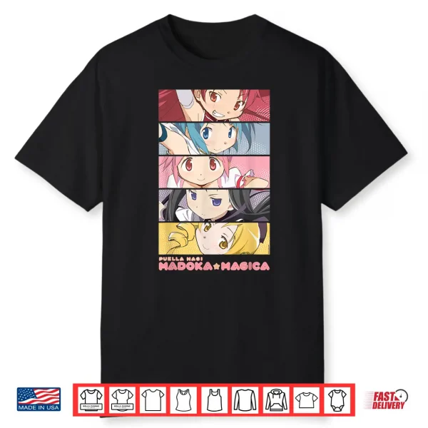 Puella Magi Madoka & Co Anime Panels Shirt