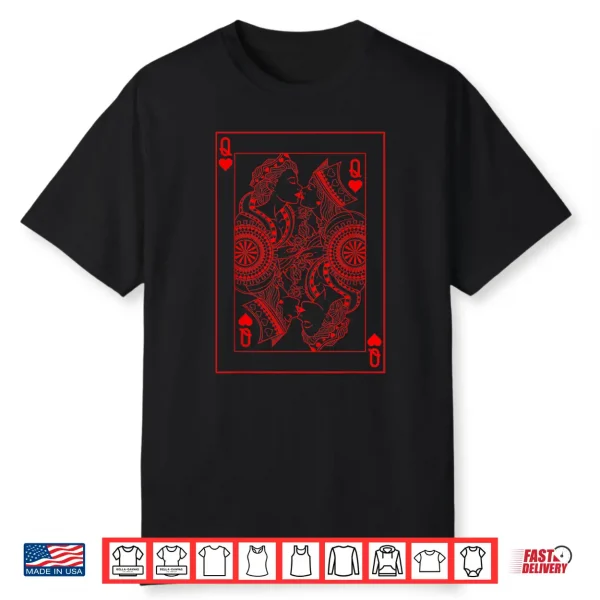 Queen Of Hearts Lgbtq Lesbian Non Binary Pride Month Shirt