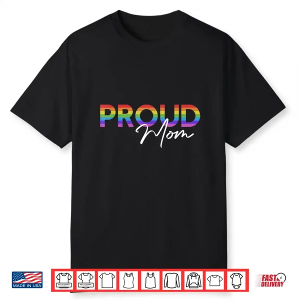 Queer Pride Proud Mom Rainbow Equality Pride Month Lgbt Shirt