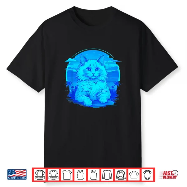 Ragdoll Cat Cartoon To Fall In Love With Sunset Shirt