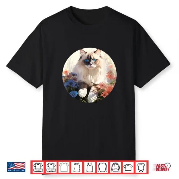 Ragdoll Cat Cat Flower Shirt
