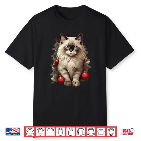 Ragdoll Cat Christmas Baubles Xmas Ragdoll Cats Shirt