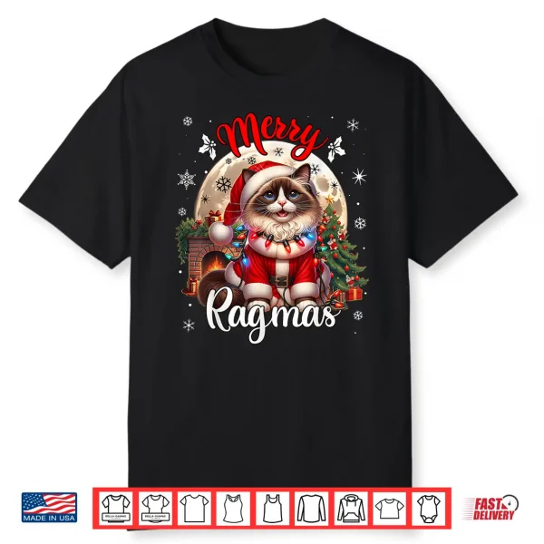 Ragdoll Cat Christmas Costume Ragdoll Xmas Cat Shirt