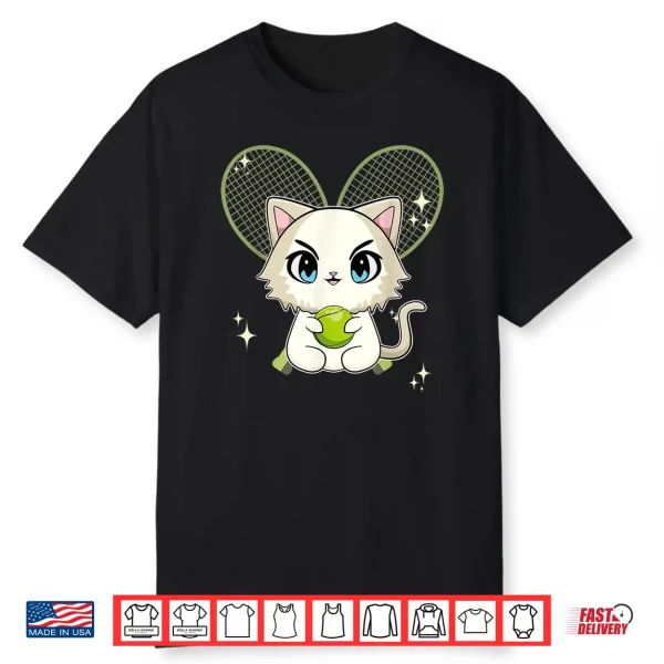 Ragdoll Cat Playing Tennis Men Women Kids Shirt
