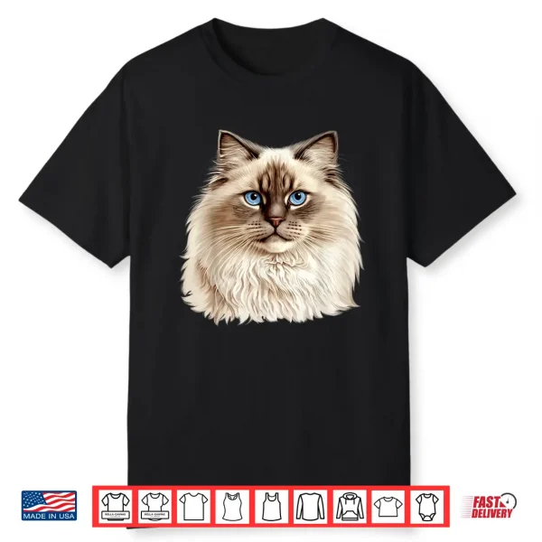 Ragdoll Cat Portrait Ragdoll Cat Head Ragdoll Cat Face Shirt