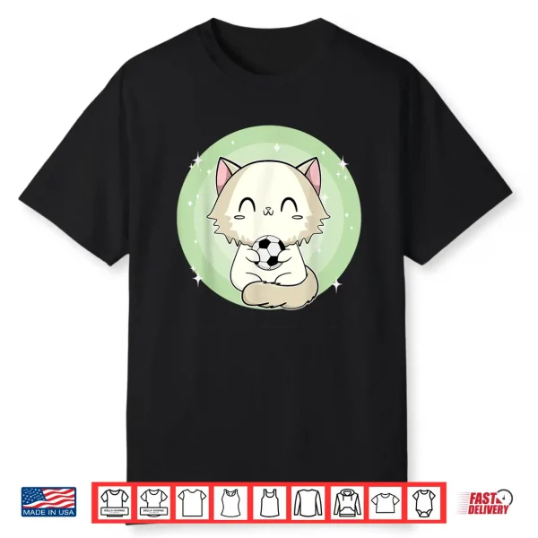 Ragdoll Cat With Soccer Shirt