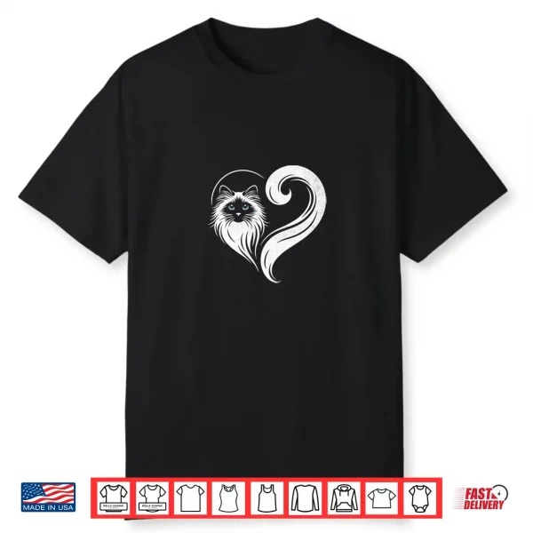 Ragdoll Heart Cat Lover Ragdolls Cats Shirt