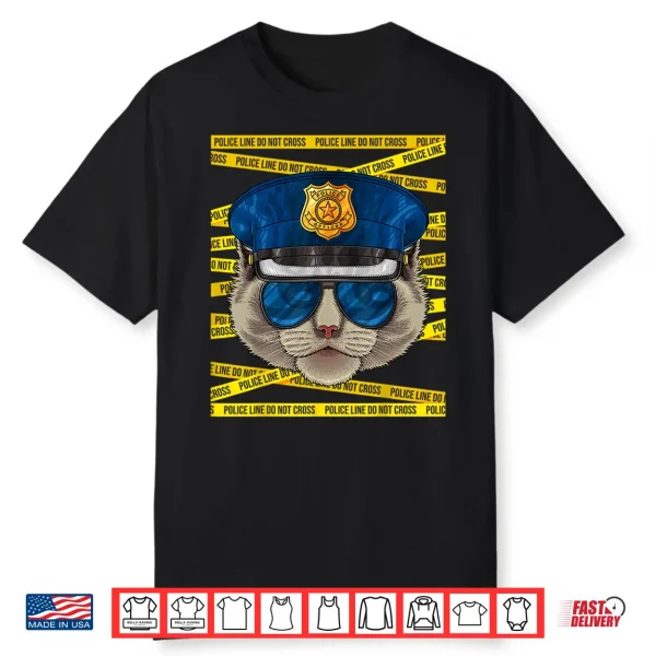 Ragdoll Police Officer Policeman Funny Police Cat Shirt