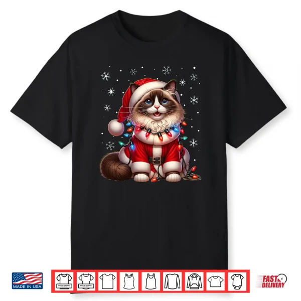 Ragdoll Santa Claus Costume Ragdoll Xmas Outfit Ragdoll Cat Shirt