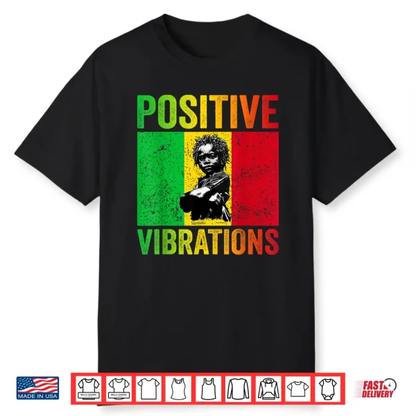Rasta Baby African Vintage Positive Vibrations Juneteenth Shirt