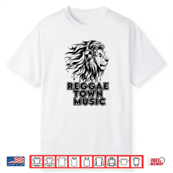 Reggae Town Music Authenic Jamacian Design Shirt
