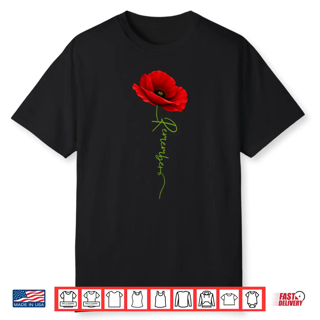 Remember Poppy Flowers Memorial Day Usa Flag Veteran Women Shirt Remember Poppy Flowers Memorial Day Usa Flag Veteran Women Shirt