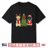 Retro Christmas Labrador Retriever Santa Reindeer Dog Lover Shirt