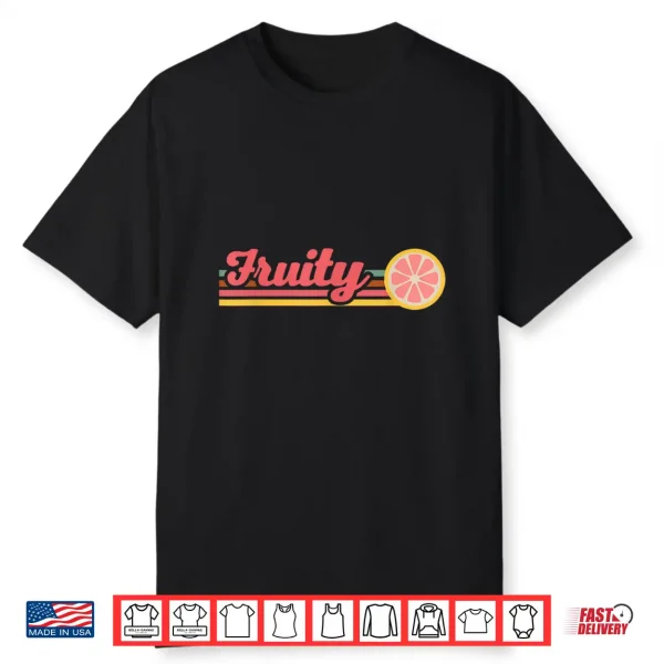 Retro Fruity Lesbian Subtle Lesbian Lgbtq Gay Pride Month Shirt