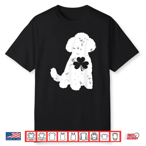 Retro Poodle Shirt St Patricks Day Shamrock Poodle Shirt