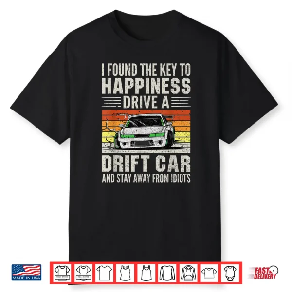 Retro Vintage Funny Japanese Drift Car Drifting Shirt