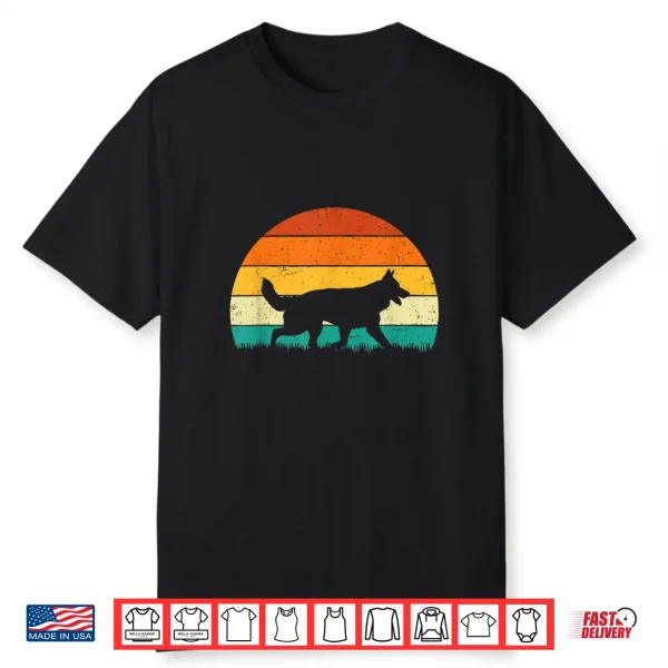 Retro Vintage German Shepherd Dog Lover Pet Trainer Shirt
