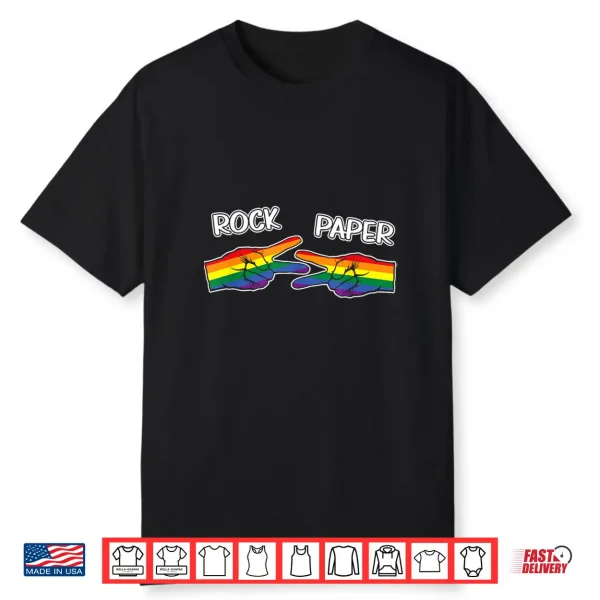Rock Paper Scissors Lgbtq+ Pride Month Shirt