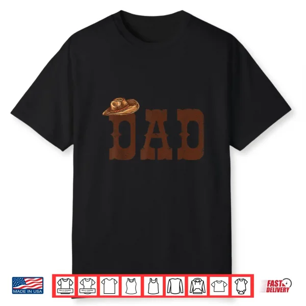 Rodeo Dad Western Cowboy Cowgirl Family Group Birthday Shirt